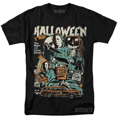 Michael Myers Holloween 90S Horror Movie Vtg Graphic Design T-Shirt