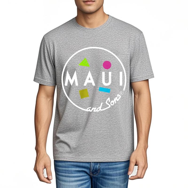 Unisex Teeshirt Vintage Essential Teeshirts Maui And Sons Logo Design Adult Crew Neck Tshirt Fashionable Round Neck Tee Fashion