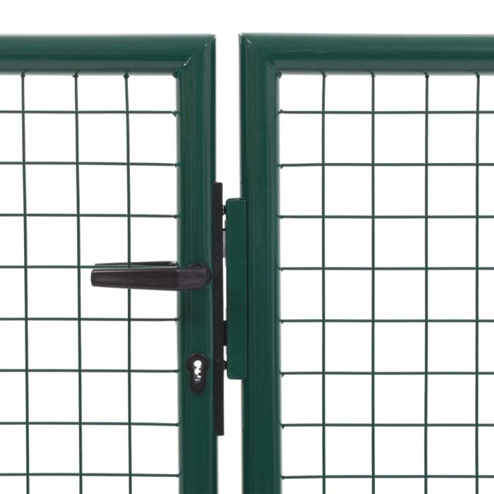 VidaXL Steel Gate 350x100 Cm Green
