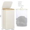 New 110L Laundry Basket with Lid Handle Collapsible Clothes Hamper Large Capacity Removable Bag Laundry Bag for Bathroom