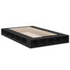 VidaXL Black Bed Frames 120x200 Cm Engineered Wood, Bed, Storage Bed, Double Bed Frame, Double Bed, Furniture of 3280483
