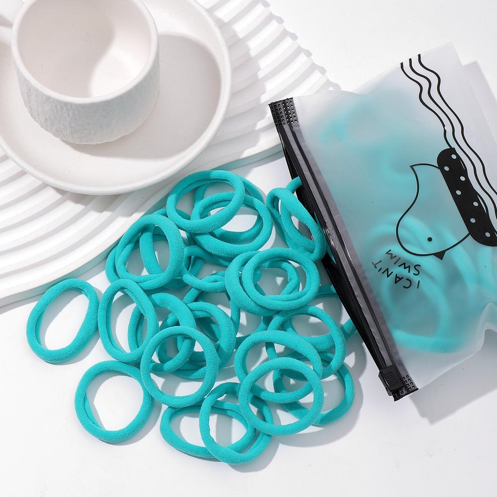 20/50Pcs Women Girls Basic Hair Band 4.5cm Simple Solid Colors Elastic Headband Hair Ropes Ties Hair Accessories Ponytail Holder