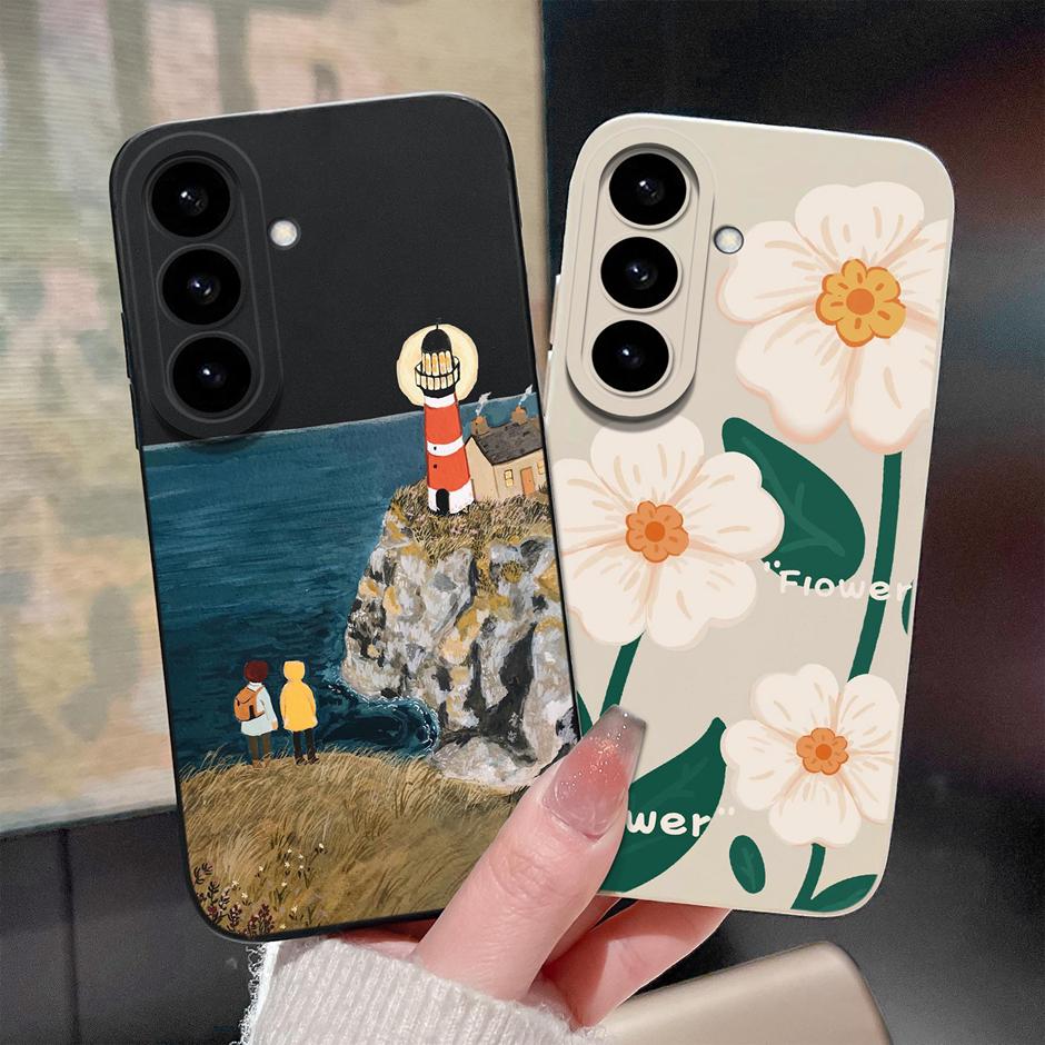 Hülle Für Samsung Galaxy S26 Plus Ultra Cartoon Blumenmuster Silikon Schutzhülle Für SamsungGalaxyS26 Plus S26Ultra Funda