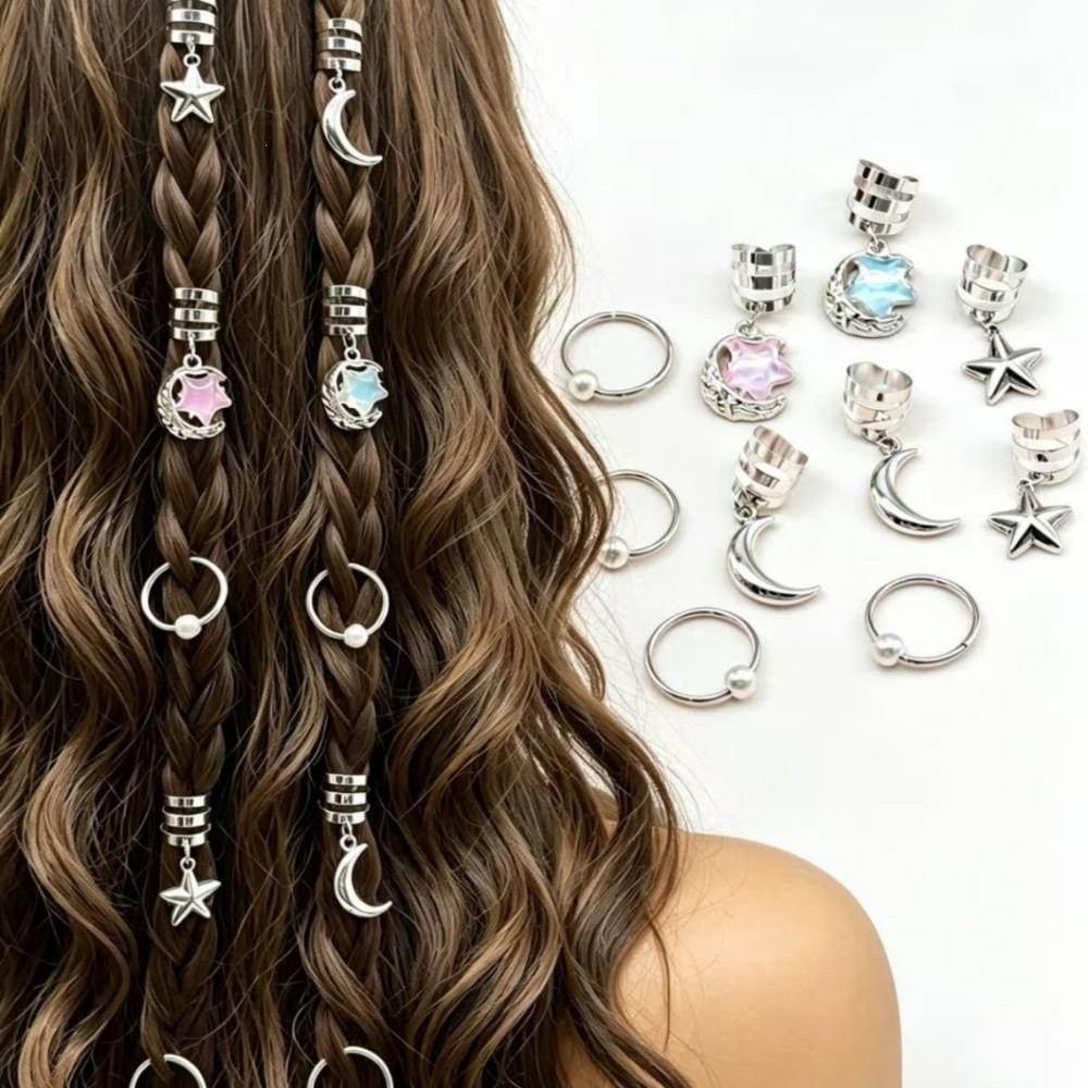 6/10/26/46pcs Headwear Christmas Drip Oil Decorative Hair Braiding Dreadlocks Beads for Braids