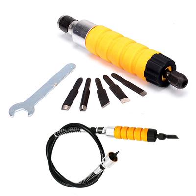 Elektryczny nóż do rzeźbienia Narzędzia do obróbki drewna Grawer z kluczem i elastycznym wałkiem