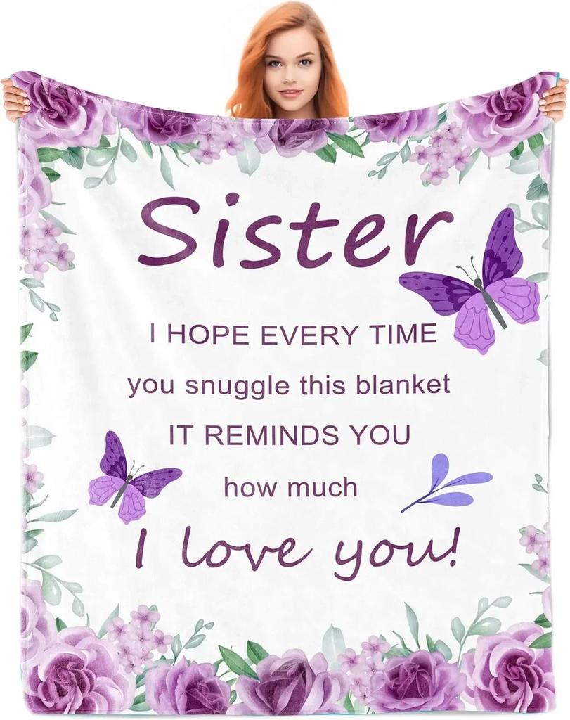 1 Stück Geschenk für Papa Dünne Decke zum Vatertag Jubiläum Geburtstag Muttertag für Mama Frau Schwester Oma Abuela Weicher Überwurf
