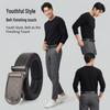 Men's Genuine Leather Automatic Buckle Belt - High-End Business & Casual Style