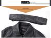 Men's European Winter PU Leather Jacket with Velvet Collar - Large, Warm, Windproof Motorcycle Style