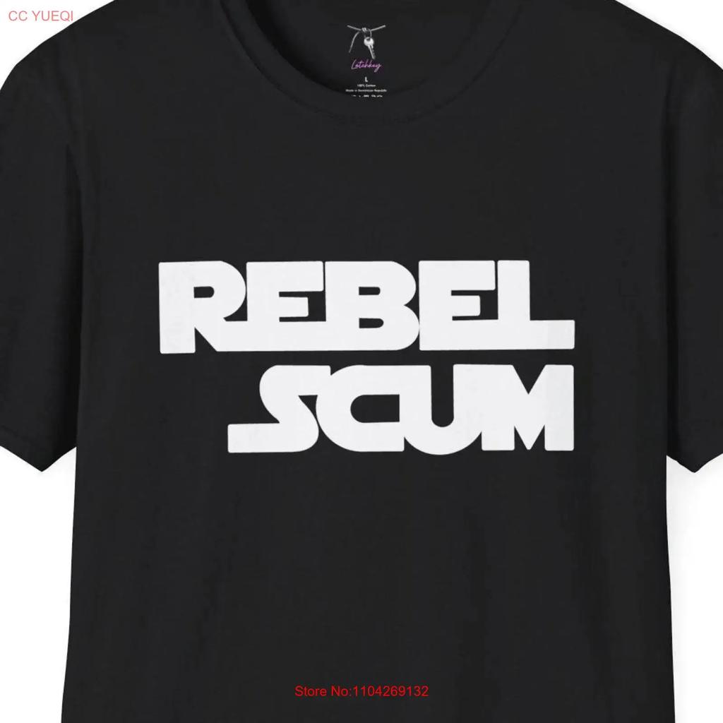 Rebel Scum T Shirt Vintage Versatile Soft Stretched Slightly Breathable Comfortable Unisex Casual Homme Graphic