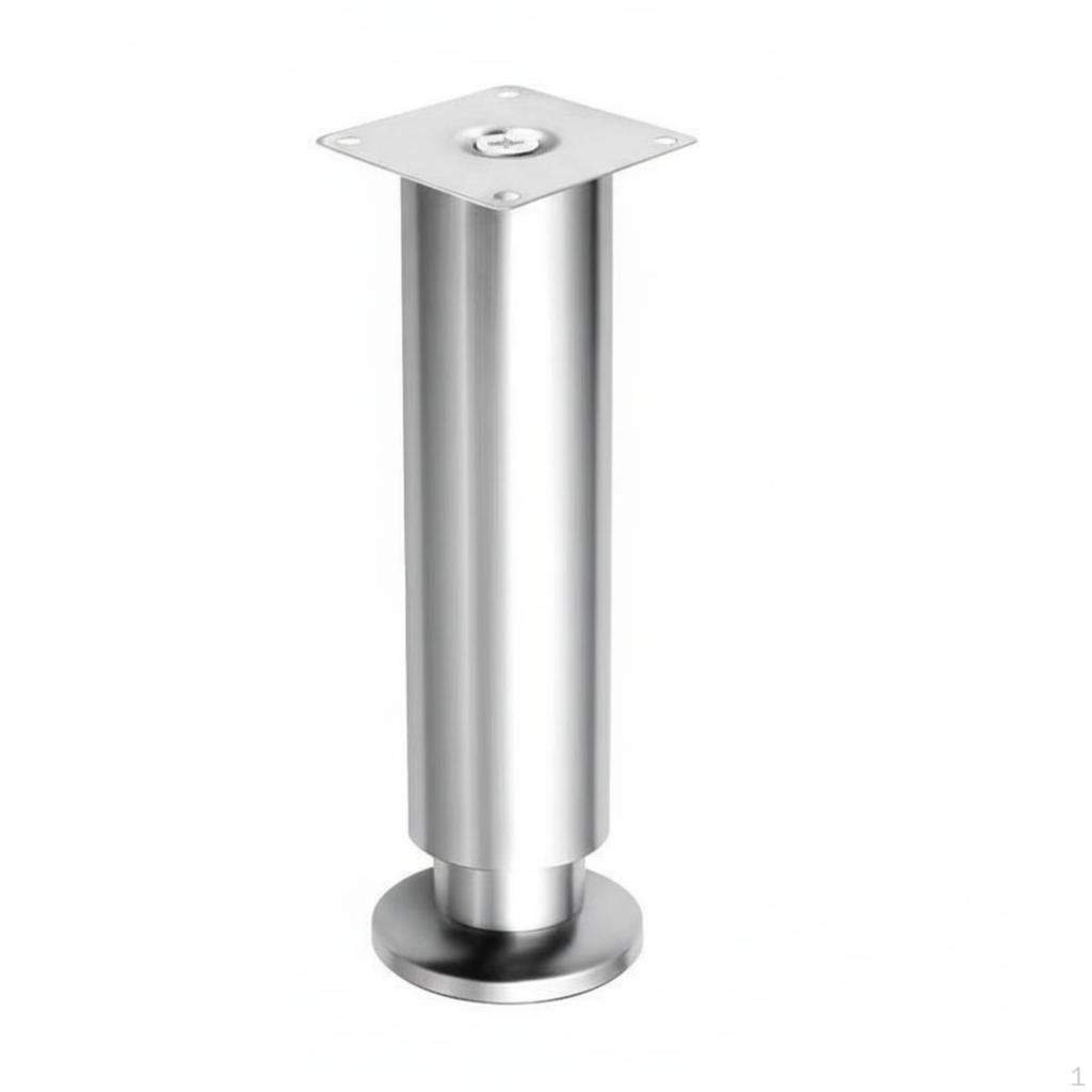 Adjustable Furniture Support Legs, Cabinet Sofa Bed Table Feet, Sturdy, NonSlip, RustResistant Black