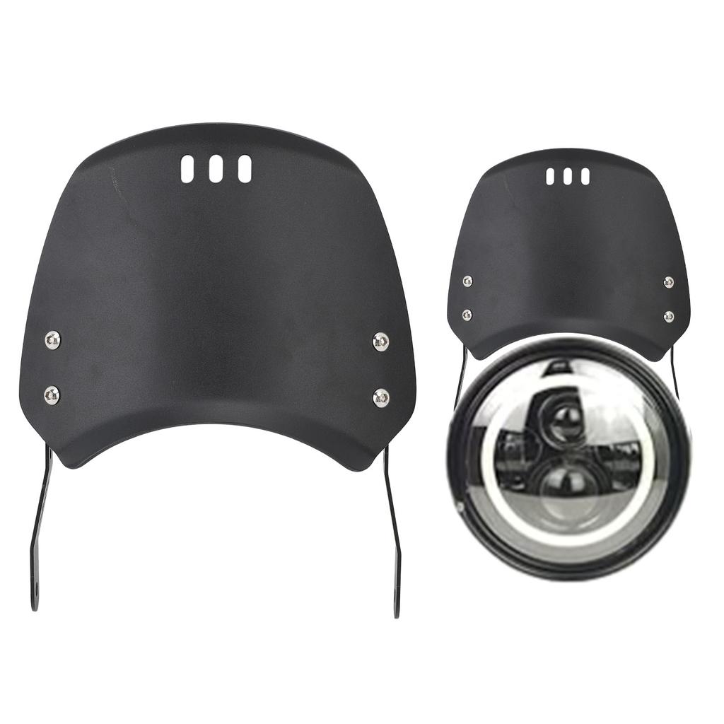Motorcycle Windshield Protective Wind Deflector Windscreen Front Flyscreen with Mount Replacement Fo