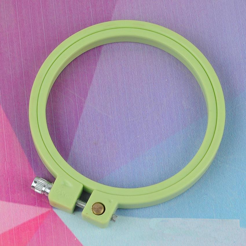 1pc Abs Plastic Embroidery Hoop Cross-stitch Embroidery Frame Candy Colored Embroidery DIY Woven Embroidery Accessories