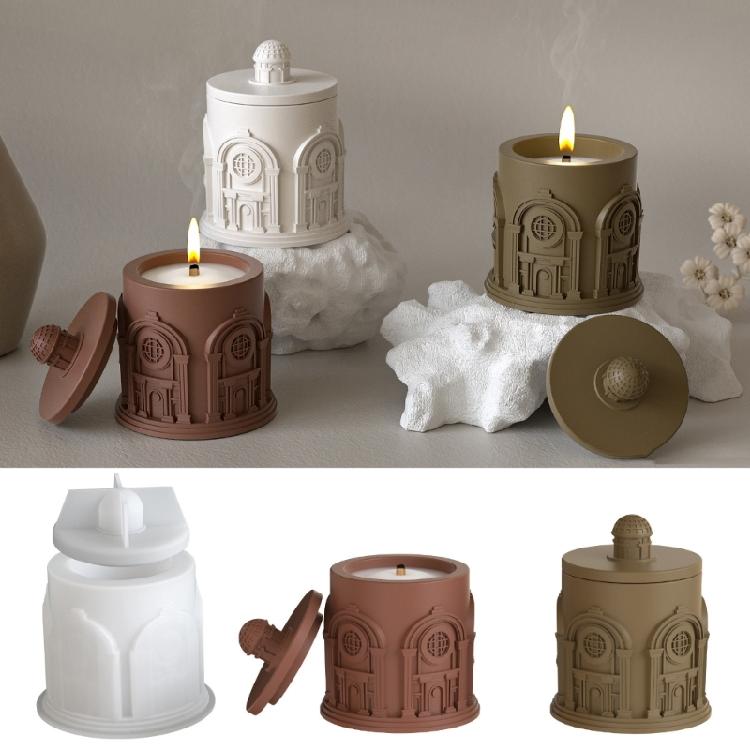 Multipurpose Silicone House Mould for Jewelry Plate Candle Holder Home Storage Decoration for Craft Supplies Art