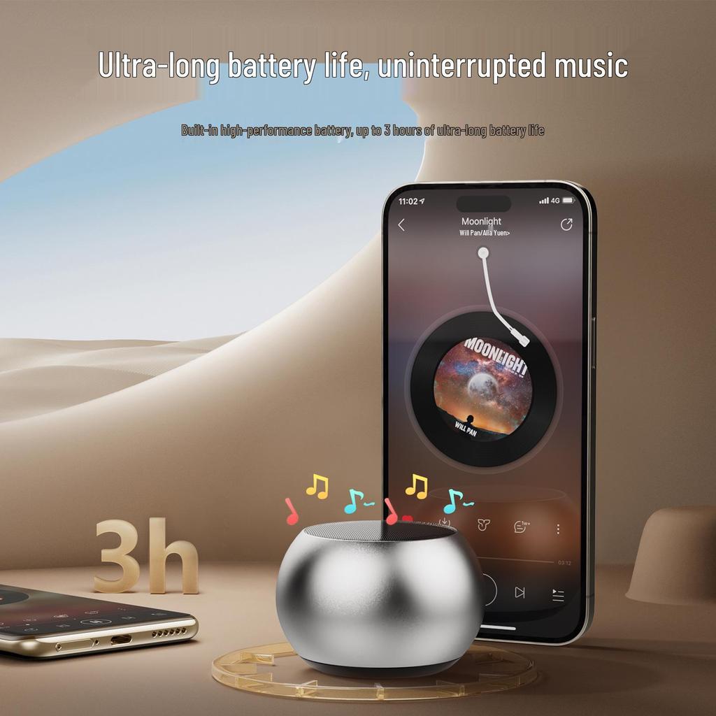 Ultra-Mini Bluetooth Speaker with Series Connection, Heavy Bass, Perfect for Parties, Climbing, and Office Use