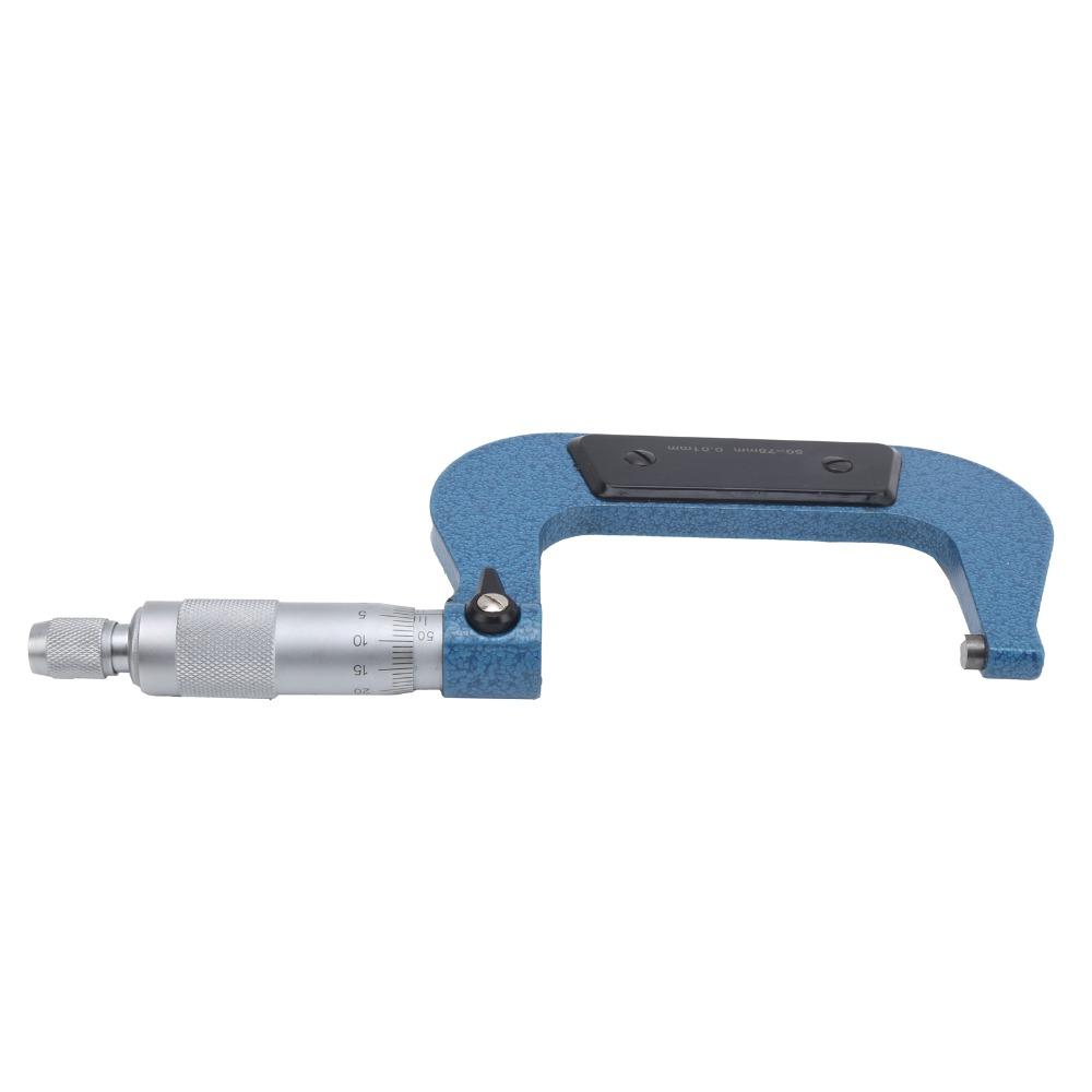 50-75mm Range Outside Micrometer 0.01mm Graduation Machinist Tool Micrometer Measuring Diameter
