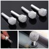 4 X Rhinestone+Aluminum Alloy 4.5mm Diameter Car Door Handle Interior Knob Pins