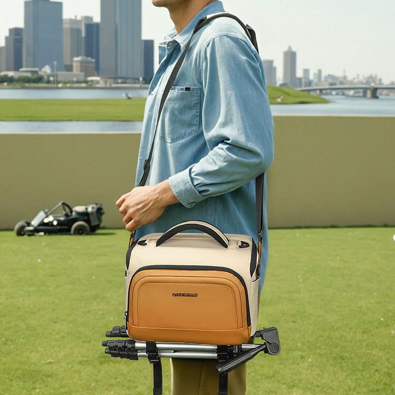 Oxford Cloth Tripod Binding Slr Camera Compact Camera Shoulder Bag Waterproof Crossbody Camera Photography