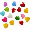 200 PCS Nylon Cute Peach Heart Shape Children Sweater Buttons for Sewing Fasteners Scrapbooking DIY