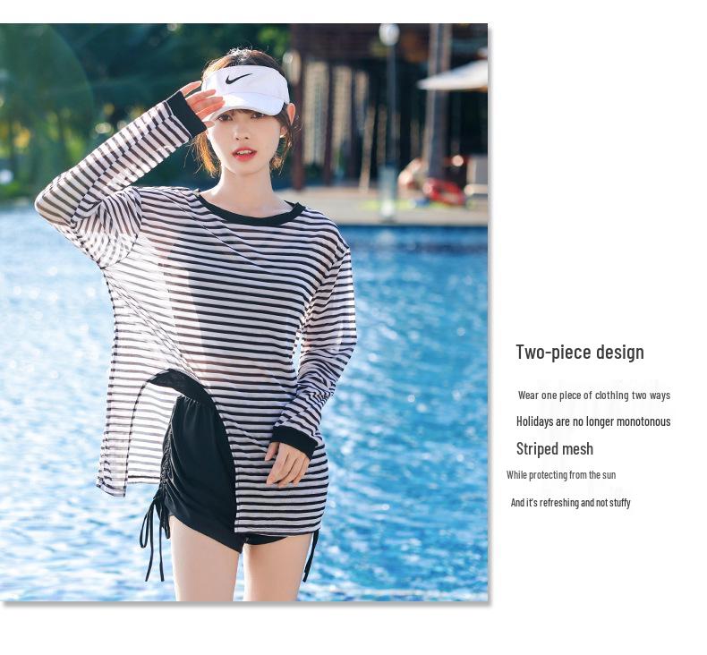 Women's 2025 Sporty Slimming Three-Piece Tummy Control Swimwear