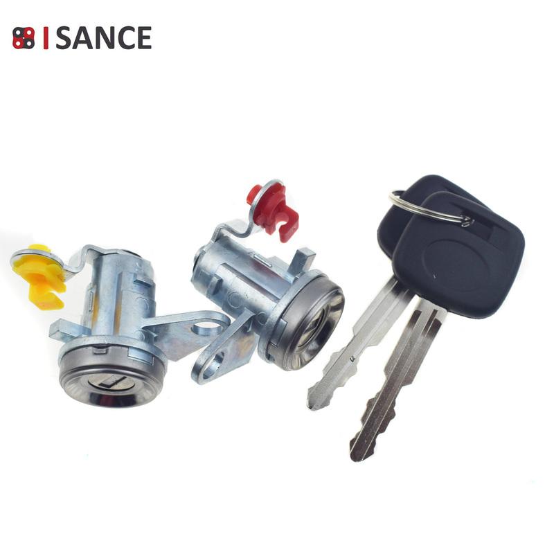 Sada zámkových vložek a klíčů pro levé a pravé dveře 69052-42060, 69051-42050 Pro Toyota RAV4 1996 1997 1998 1999 2000 2001 2002 2003 2004