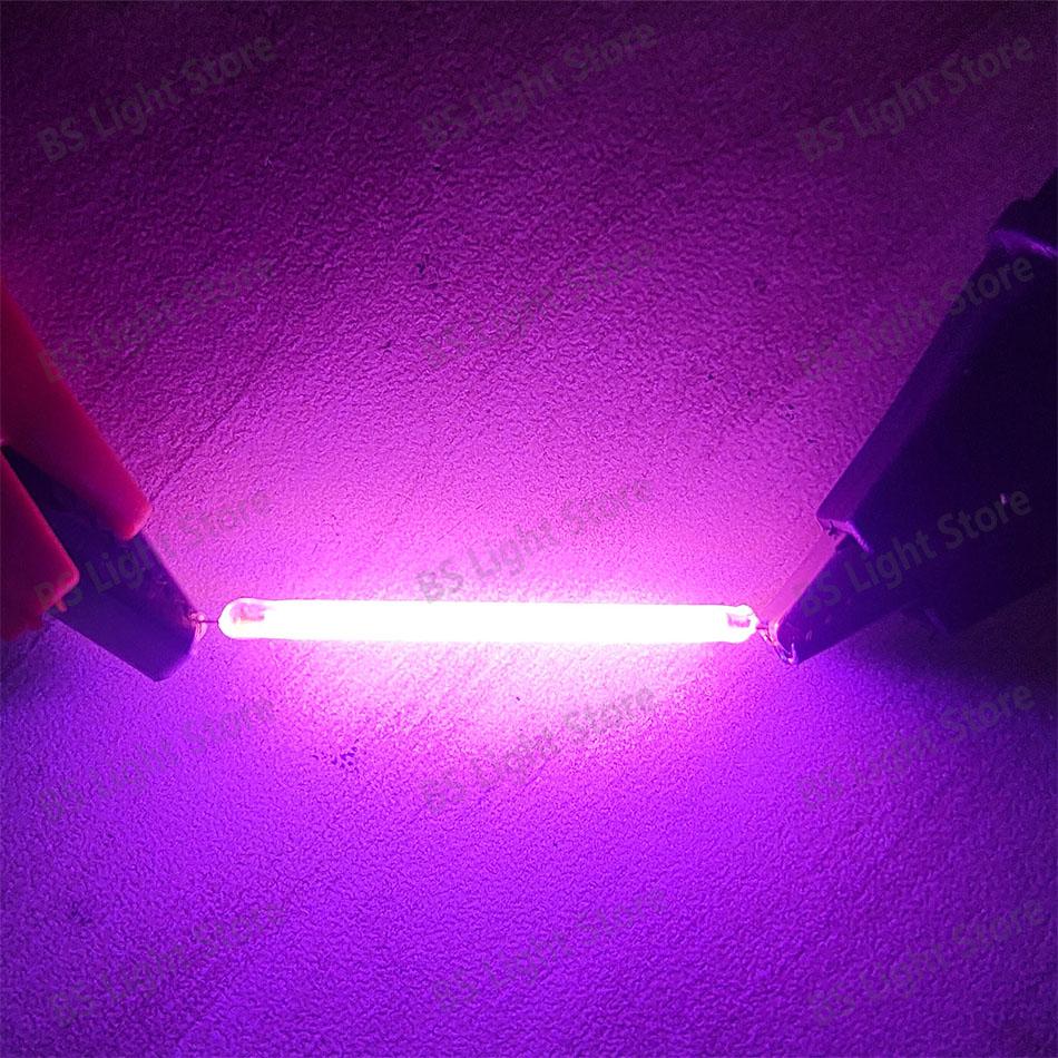 

10-900 шт. светодиодная нить накаливания 38 мм 3 В 2200 К теплый белый розовый красный синий зеленый фиолетовый лампочка Эдисона DIY домашнее освещение источник света DC3V 38mm 10pcs фиолетовый