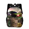 Monster Jam Cartoon Printed Backpack New Trend, Large Capacity, Best Campus Companion for Primary and Secondary School Students