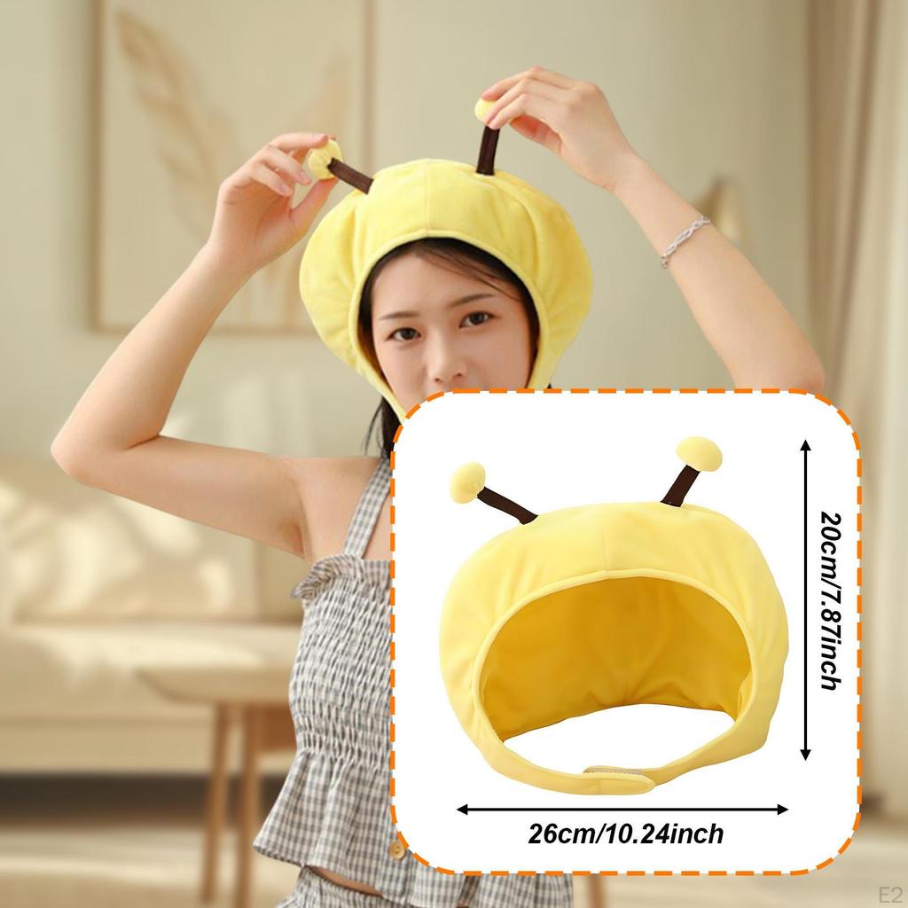 Bee Headgear Hat Cartoon DIY Head Cover for Festival Nightclubs Masquerade
