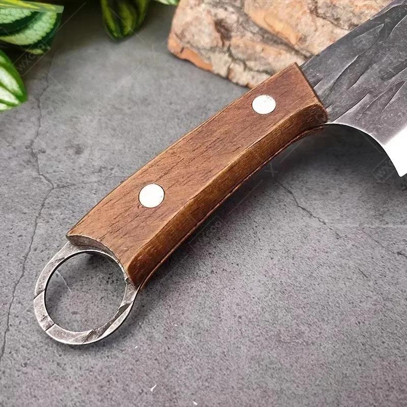 Handmade Forged Chopper Meat Cleaver Stainless Steel Boning Knife Fruit Chef Cooking Knives Househould Kitchen Knives