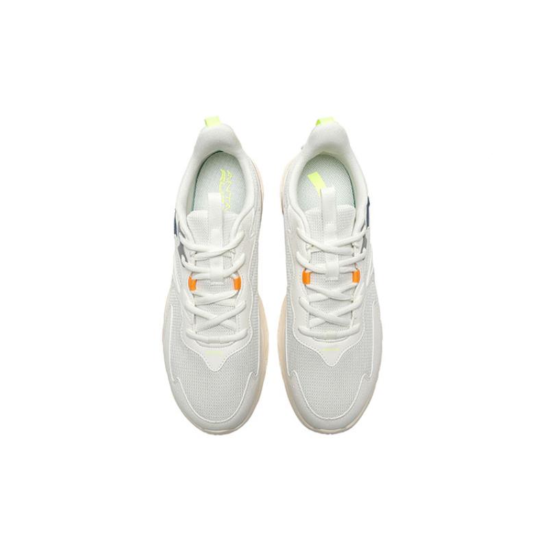 Anta Cushioned Anti-Slip Wear-Resistant Breathable Lightweight Low-Top Running Shoes Men's White Gray Blue Sneakers 912235527-2