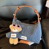 IELGY Ladies Messenger Bag Denim Fashionable All-Match Can Be Carried In Hand