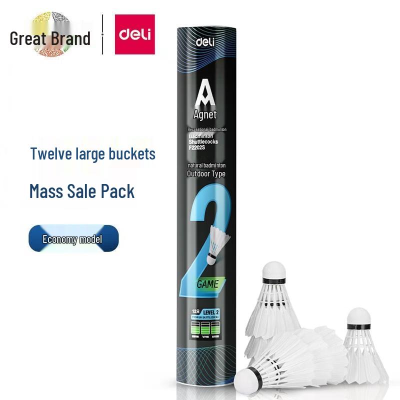 Deli Angrenate F2202S Badminton Shuttlecocks