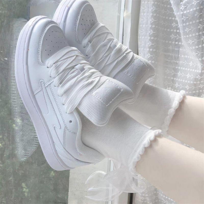 

Дизайнерский сенс высокая ценность молниеносное сочетание цветов платформа хлебные туфли женские летние нишевые ретро повседневные туфли универсальные 40 слоновая кость