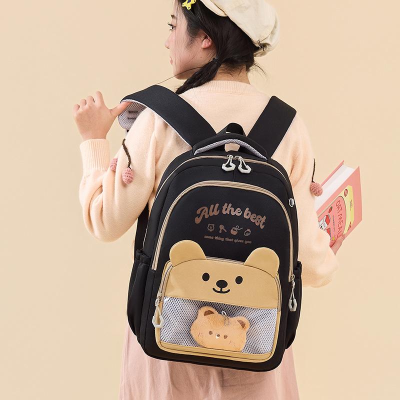 Schoolbag New Fashion Large Capacity Student Backpack High Value School Bag Travel Female Junior High School Student Lightweight Versatile Backpack