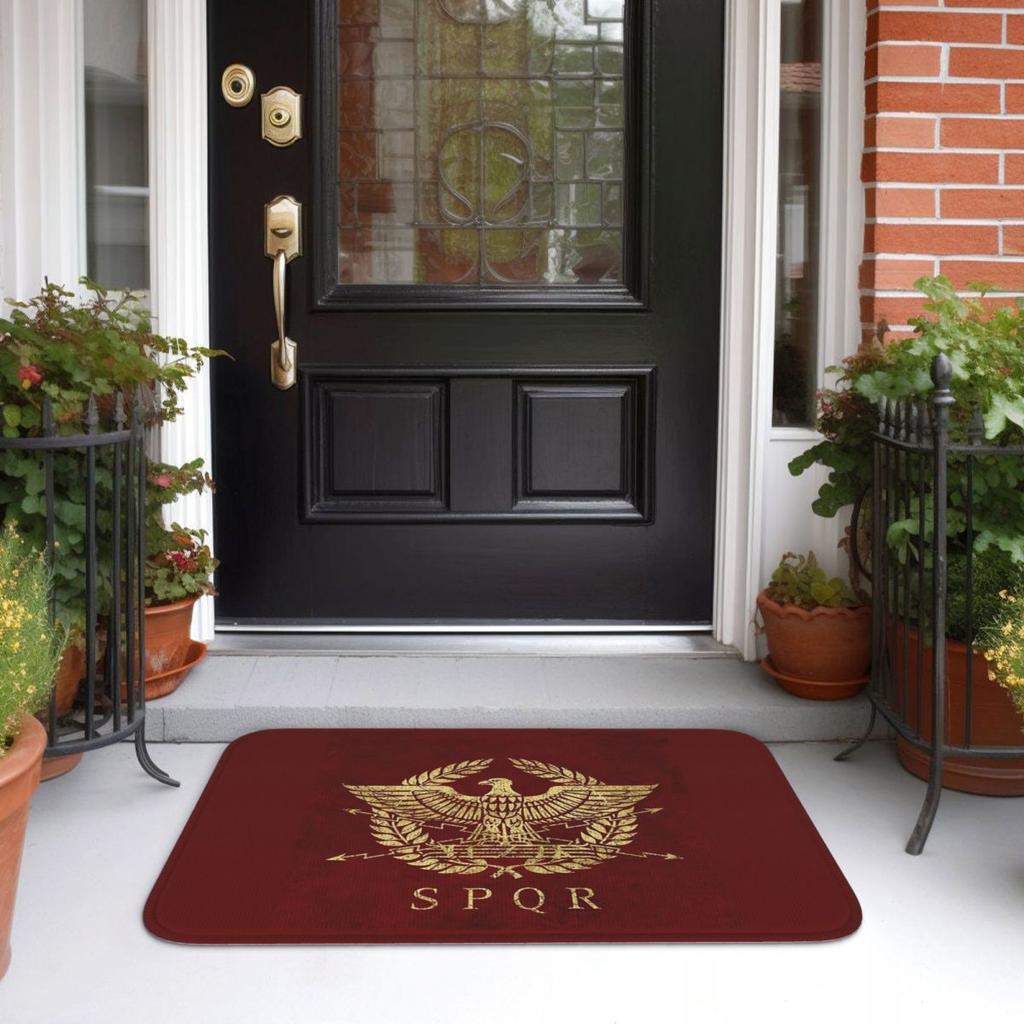 Rome SPQR Roman Doormat Kitchen Entrance Home Floor Mat Anti-slip Carpet Rug for Balcony Footpad Mats