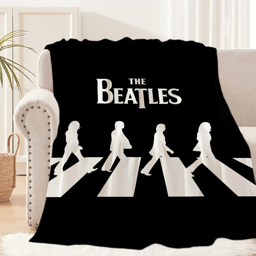 Music T-The Band B-Beatles Cool Blanket Blanket for Couch Sofa Travel Home Hiking Picni Bed Beding Flannel Blanket birthday gift