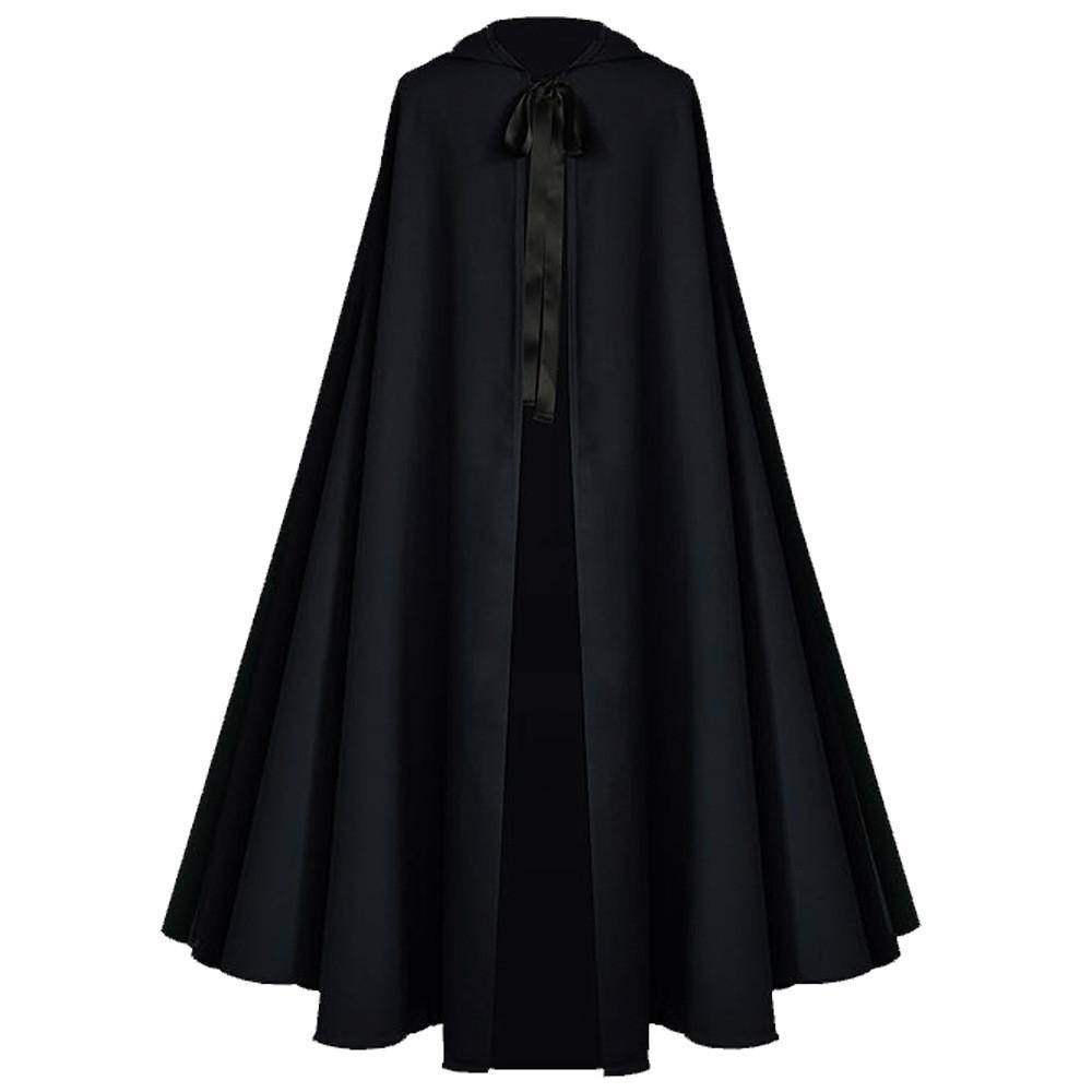 Medieval Death God Cosplay Cloak With Hood For Halloween Stage Performances