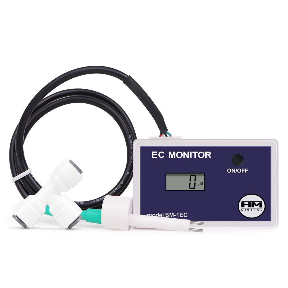 Single-channel On-line EC Monitor 0-9990uS Water Quality Tester EC Conductivity Tester for Drinking Water Aquarium Laboratory