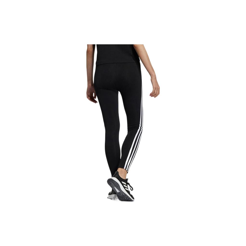 Adidas Letter Print Striped Vintage Casual Sports Pants Women Bottoms Black H36755