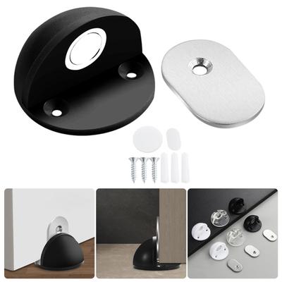 Stable Structure Plain Door Stoppers Wall Protecting Doorknob Bumpers Furniture Protecting Crash Pad for Bathroom Indoor
