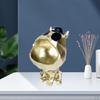 Dog Figurine Storage Box Statue Resin Sculpture, Sundries Container for Home Table, Bedroom, Study,