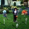 1/6pcs Skeleton Bone Garden Ground Stakes Skull Head & Hand for Halloween Home Yard Ground Insert Holiday Party Decor Ghost Hand