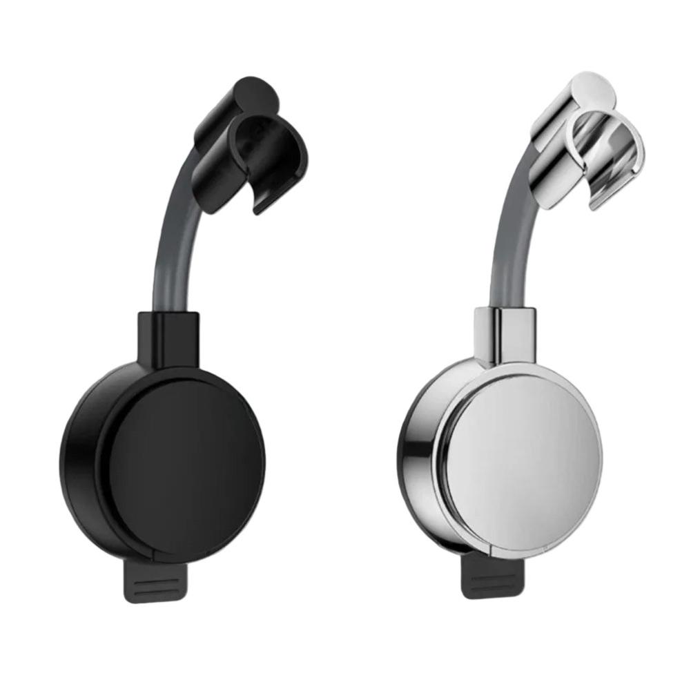 Wall Suction Cup Handheld Shower Head Holder Reusable 360 Swivel Adjustable   Multi Angle Rotation Adjustable Shower Head Holder