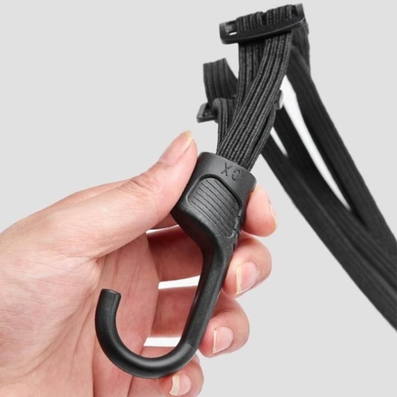 Motorcycle Helmet Straps with Hook Retractable Motorcycle Elastic Rope Helmet Luggage Adjustment Fix Buckle Rope Accessories