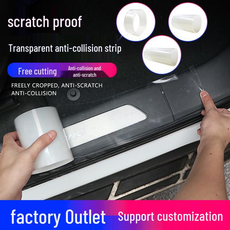 Transparent Anti-scratch Car Door Strip & Sill Protective Tape 3cm x 3m