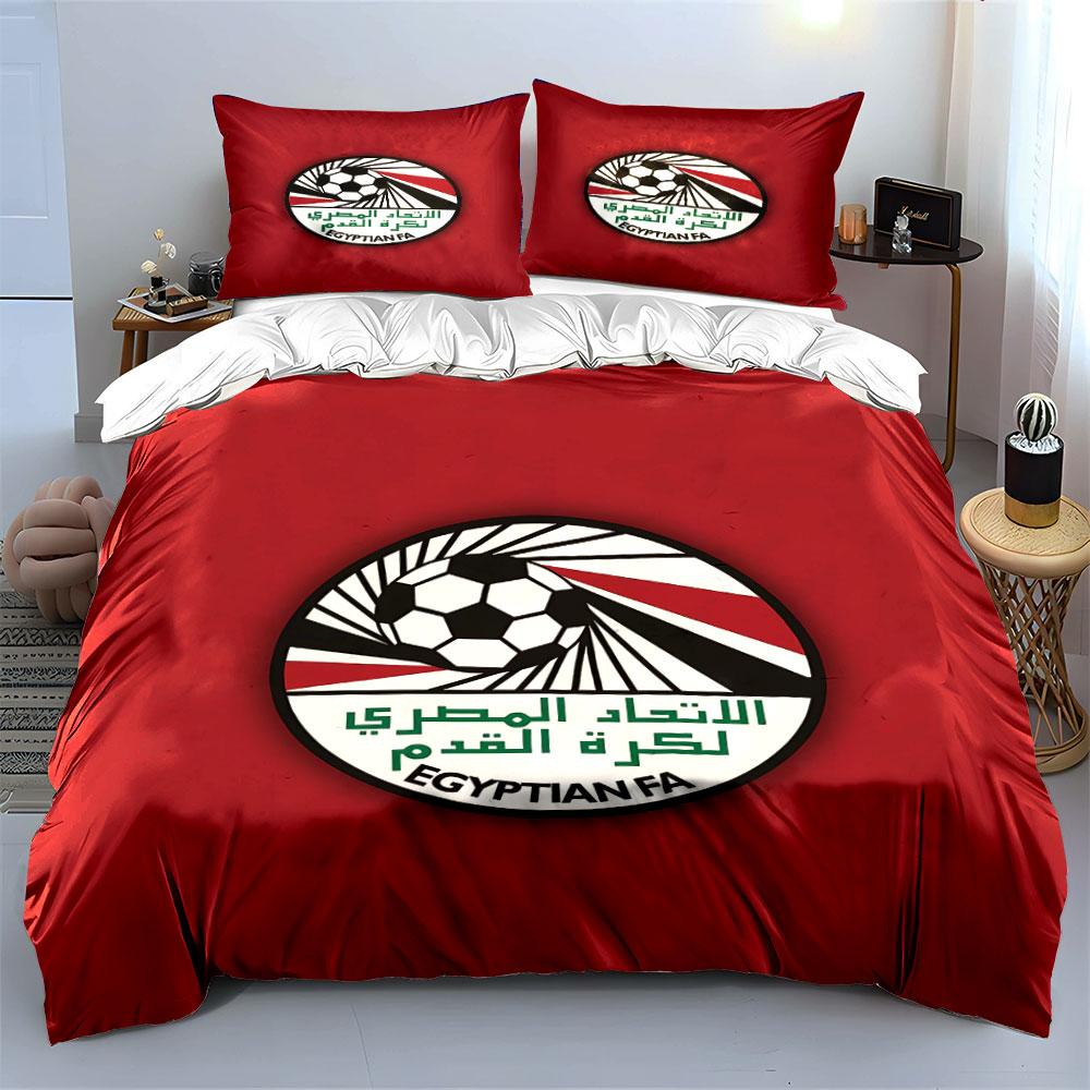 Egyptian FA Soccer Bedding Set Bedding Duvet Cover Set Duvet Cover Pillowcases (1 * Duvet Cover 2 * Pillowcases, without duvet insert)