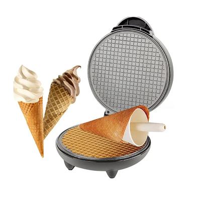 Elektryczna maszyna do robienia chrupiących jajek omlet Sandwich żelazna blacha do pieczenia naleśników wafel DIY maszyna do lodów w rożku ue wtyczka