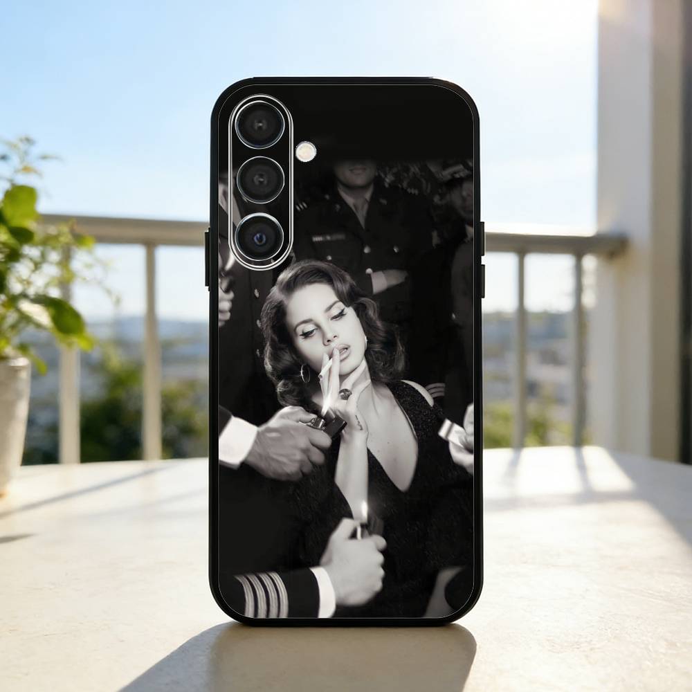 L-Lana D-Del R-Rey Singer Phone Case For Samsung  A73,72,71,A52,51,40,41,A22,A32,31,A13, Soft Black Shell