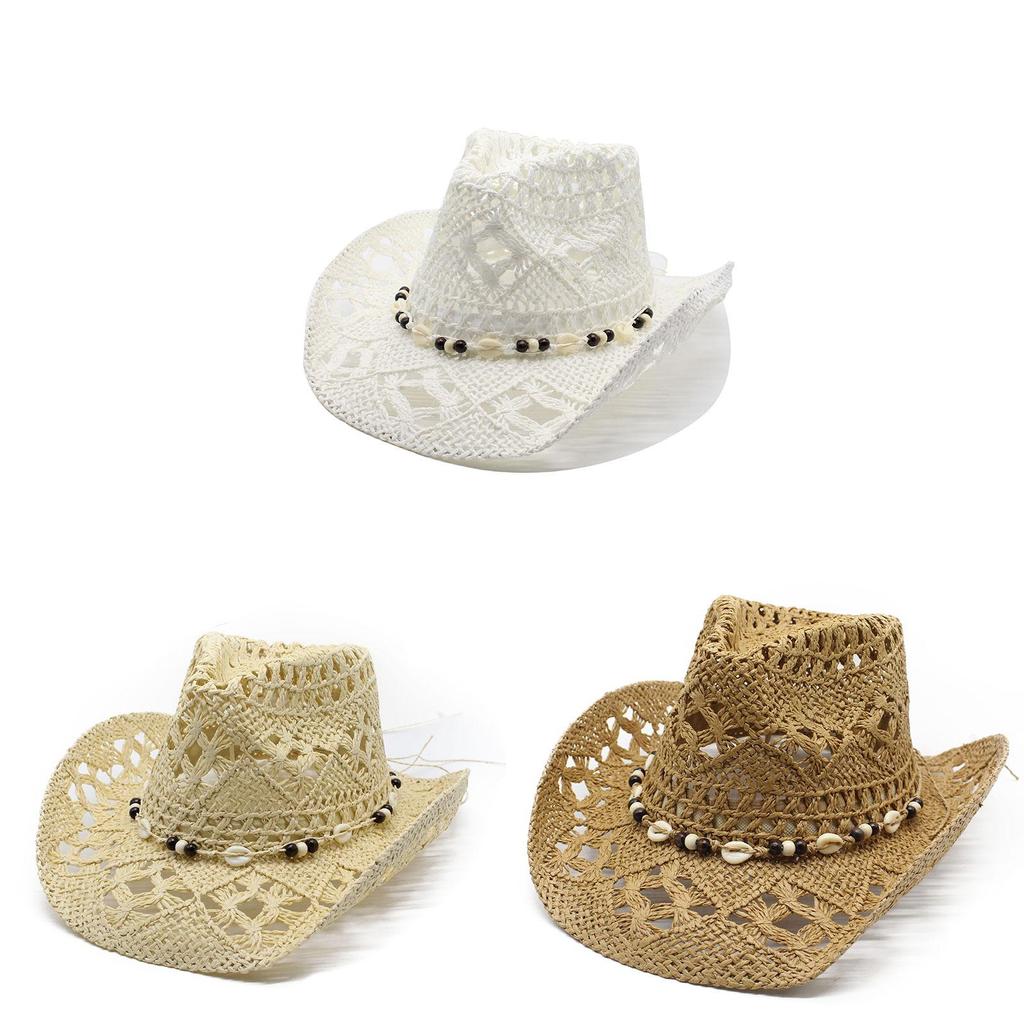 Summer Straw Hat With Wide Brim Style Sun Protection For Women