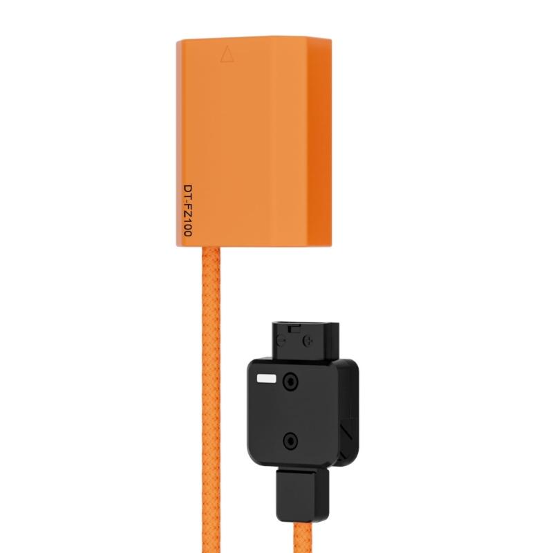 D Tap To NPFZ100 Dummy Battery with Braided Cable For A7R V/A7IV/A7SIII/A7RIV Cameras With Continuous Power Supply