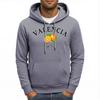 Valencia Spain Orange Print Mens Hoody Autumn Pocket Hoodies Multicolor Fleece Pullover All-Match Comfortable Male Hoodie